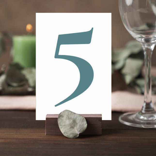 Botanical Greenery Wedding Table Numbers Tischnummer (Von Creator hochgeladen)