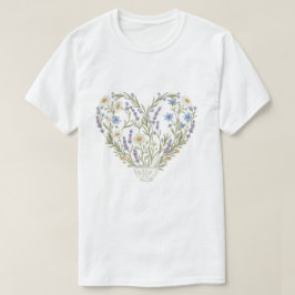 Botanical Heart Apothecary Pharmacy Flower T-Shirt