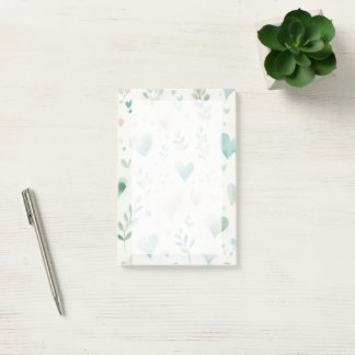 Botanical Heart Desk Sticky Notes - Post-It Notes Post-it Klebezettel