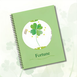 Botanical Notebook – Four-leaf Clover Design Notizbuch