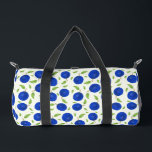 Botanical Plums Collection Ivory Duffle Bag<br><div class="desc">A delicate plum-inspired design featuring rich blue fruits, fresh green leaves, and soft floral accents. This pattern captures the charm of a summer orchard with its elegant botanical details and harmonious color palette. Perfect for plum lovers and anyone who appreciates nature-inspired beauty with a sweet, timeless touch.</div>