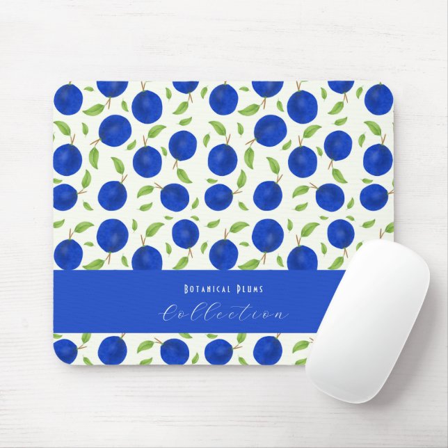 Botanical Plums Collection Ivory Mousepad (Mit Mouse)