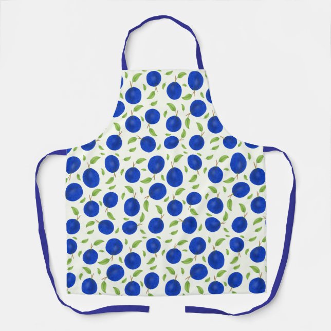 Botanical Plums Collection Ivory Schürze (Vorderseite)