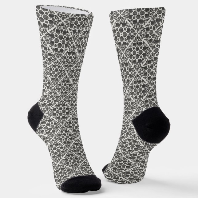 Botanical Pop-Sumi Socken (Gewinkelt)