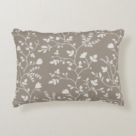 Botanical Serenade XL light floral silhouette deep Dekokissen