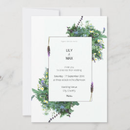 Botanical Wedding Invitation | Elegant Wildflower Einladung