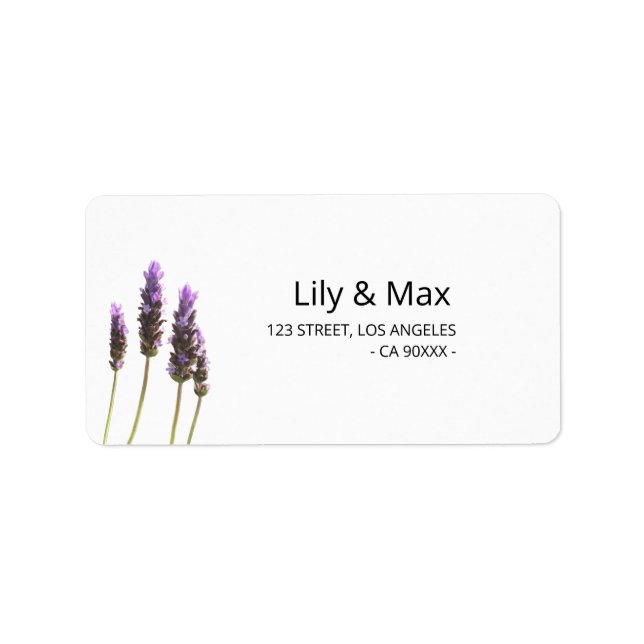 Botanical Wedding Return Address Labels Adressaufkleber (Vorne)