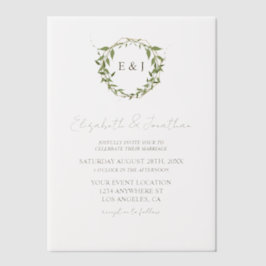 Botanical Wreath Earth Tone Wedding