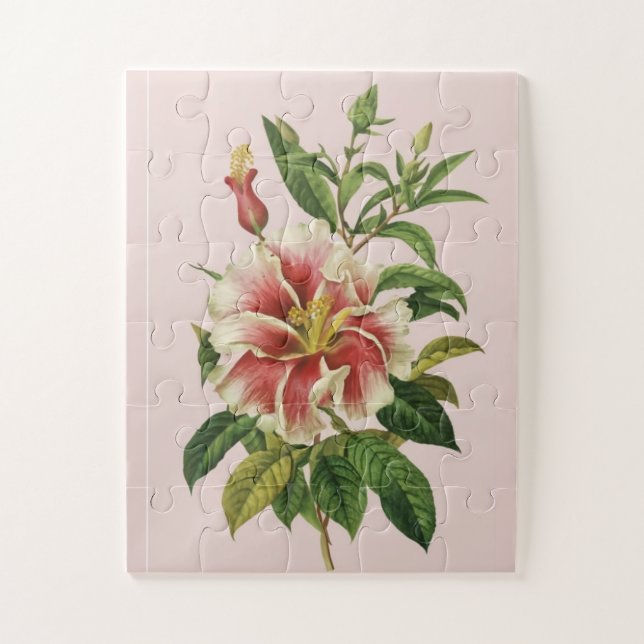 Botanicale Vintage Blume Modernes Art II Poster Puzzle (Vertikal)