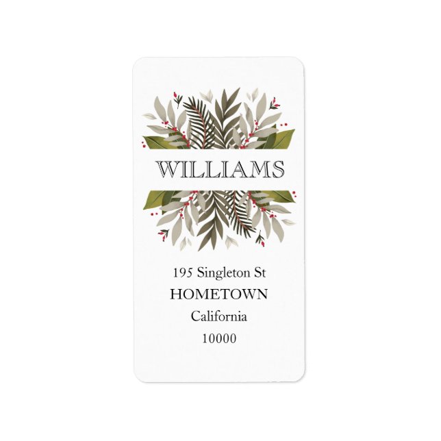 Botanicalme Adressaufkleber (Vorne)