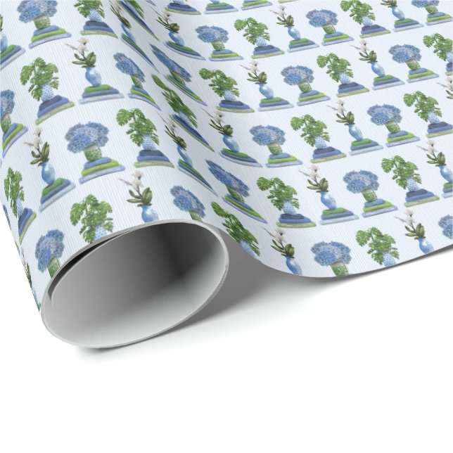 Botanicals and Books Wrapping Paper Geschenkpapier (Rolleneckpunkt)