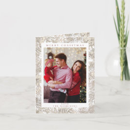 Botanicals Floral 1 Foto Weiß Frohe Weihnachten