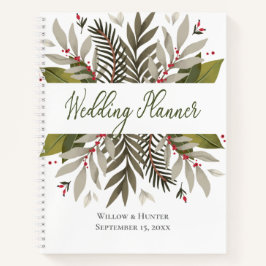 Botanicals-Hochzeitsplaner-Notebook Notizbuch