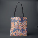 Botanicals im Herbst in erdigen Neutralen und Mari<br><div class="desc">Feines,  farbiges Design der Blume im Blue Tote Beutel</div>