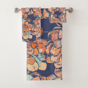 Botanicals im Herbst in erdigen Neutralen und Mari Badhandtuch Set