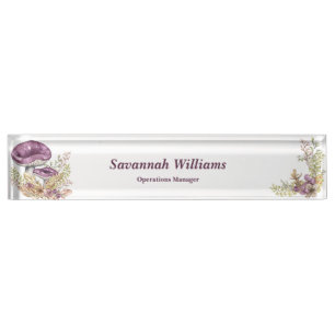 Botanik Forest Personalisiert Desk Namplate Namensplakette