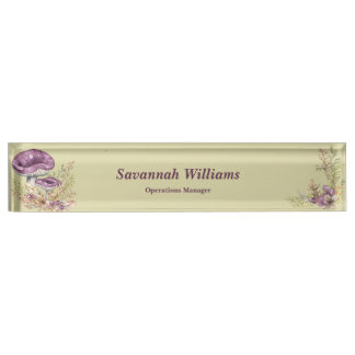 Botanik Forest Personalisiert Desk Namplate Namensplakette