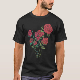 Botanik Garten Rose Blume Blüten Wildblume Bota T-Shirt