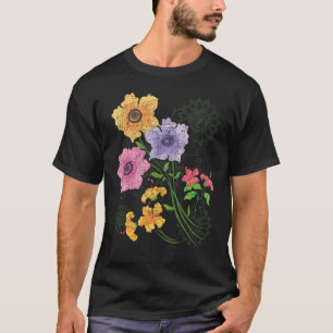 Botanikgarten-Blumengärtner-Wildblumenblüten T-Shirt