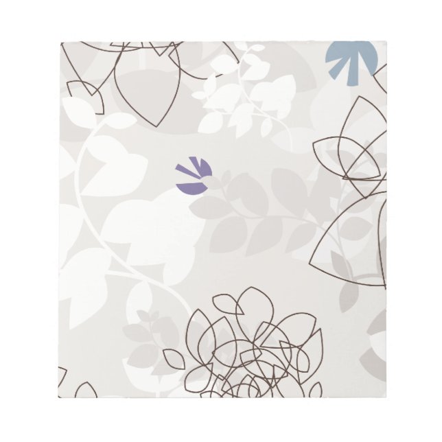 Botanisch Abstrakt Notizblock (Vorderseite)