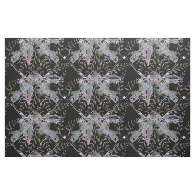 Botanisch Abstrakt (schwarz) Stoff (Fat Quarter (45,7 x 55,9 cm))