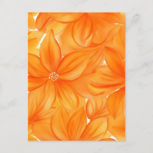 Botanisch-blühende Orangenblume Postkarte