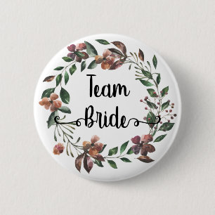 Botanisch bordeauxfarbene Blume der Team Bride Button