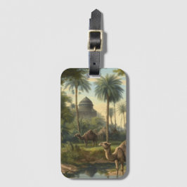 Botanisch: Dromedaren im Dschungel in der Nähe ein Gepäckanhänger