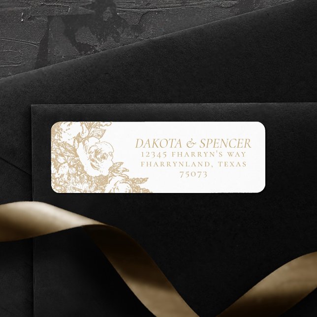 Botanisch elegant | Delikate Rose Gold-Adresse (Von Creator hochgeladen)