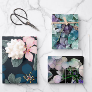 Botanisch elegant geschenkpapier set