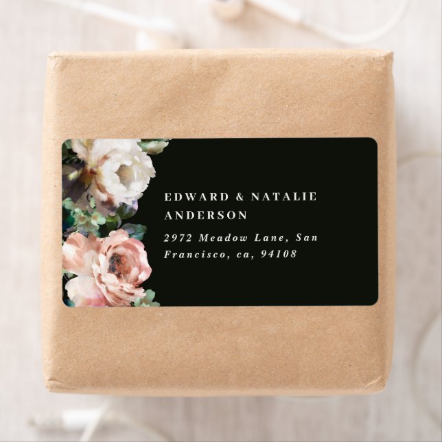 Botanisch elegante, moderne, rustikale Aquarellbah (Insitu)