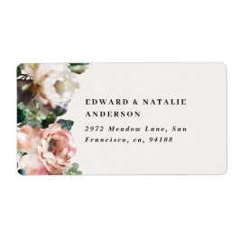 Botanisch elegante, moderne, rustikale Aquarellbah