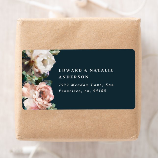 Botanisch elegante, moderne, rustikale Aquarellbah (Insitu)