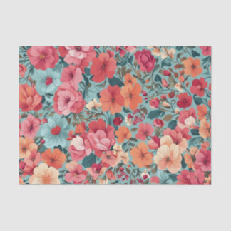Botanisch-handwerkliche Collage Tissue Seidenpapier