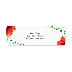 Botanisch mit Blätter und Tulpen