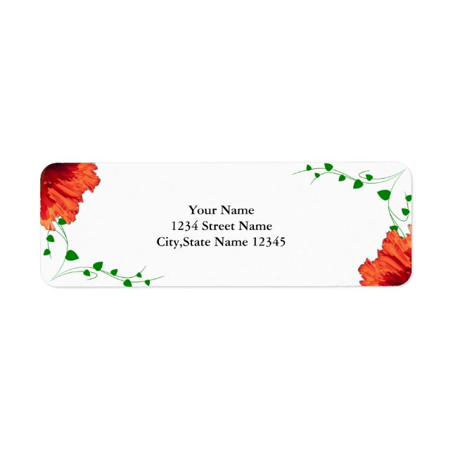 Botanisch mit Blätter und Tulpen (Vorne)