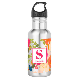 Botanisch-Monogramm Edelstahlflasche