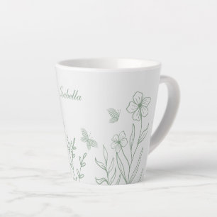 Botanisch schlichter Salbei Milchtasse