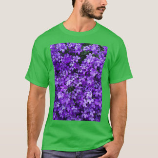 Botanisch-violette Blumen T-Shirt