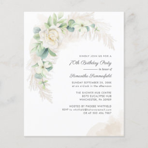 Botanische 70. Geburtstagspartei Einladung