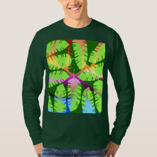 BOTANISCHE ABSTRAKTE BANANEN BLÄTTER T - Shirt