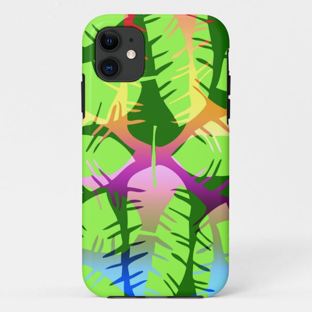 BOTANISCHE ABSTRAKTE BANANENBLÄTTER Case-Mate iPhone HÜLLE (Rückseite)