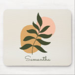 Botanische Abstrakte Terracotta auf dem Monte Boho Mousepad<br><div class="desc">Botanische Abstrakte Terracotta auf dem Monte Boho</div>