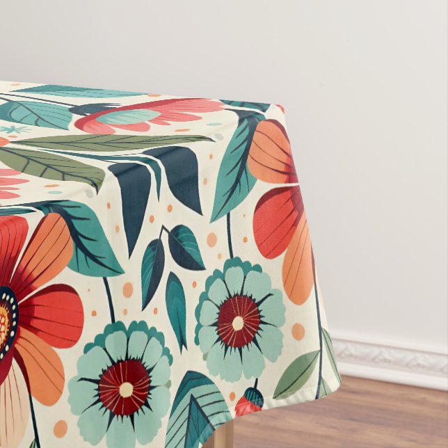 Botanische AI Floral Elegance Tableclout Tischdecke (Beispiel)
