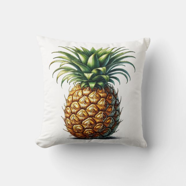 Botanische Ananas Kissen (Vorderseite)