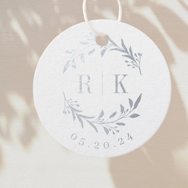 Botanische Anfangszeiten Hochzeitmonographie Geschenkanhänger (Von Creator hochgeladen)