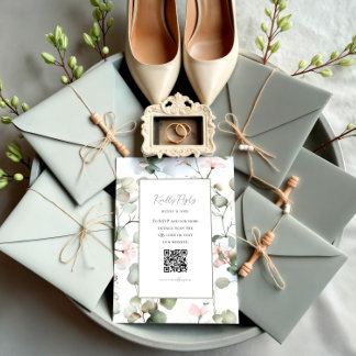 Botanische Aquarell-Eukalyptus-Hochzeits-RSVP-Kart RSVP Karte