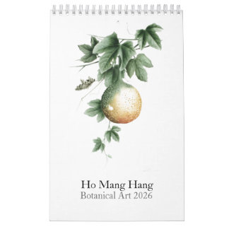 Botanische Aquarell-Kalender 2026 Kalender
