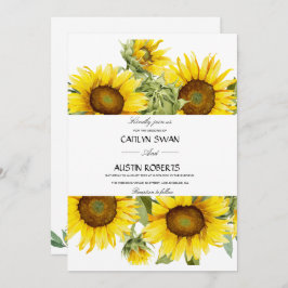 Botanische Aquarellblume Einladung