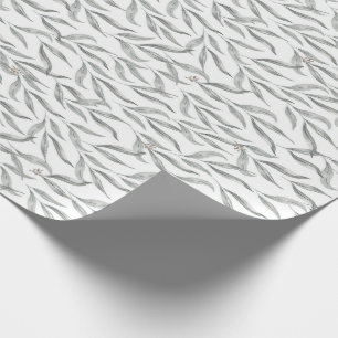 Botanische Aquarellfarben-Blätter Australischer Eu Geschenkpapier